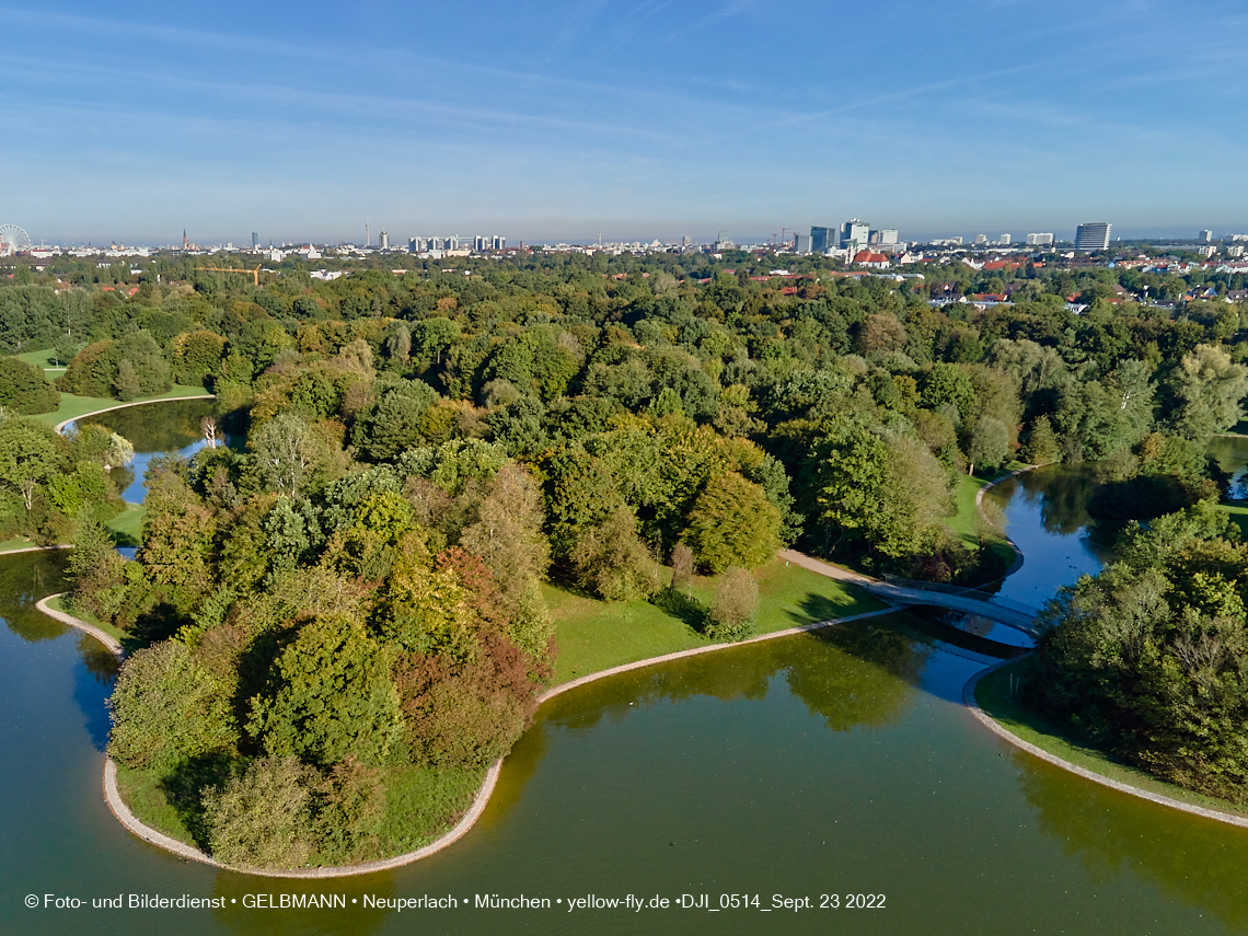 23.09.2022 - der Ostpark mir Biergarten und See in Neuperlach